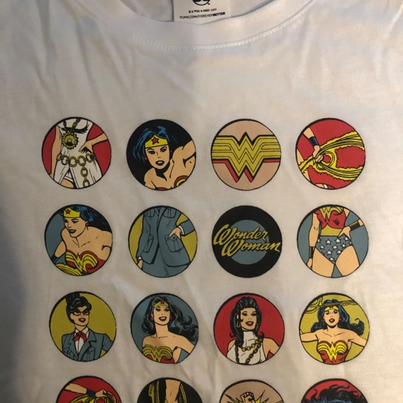 PUMA GIRLS MARVEL DC WONDER WOMAN TEE SHIRT - Picture 3 of 4